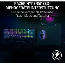 Razer HyperFlux V2 Wireless Charging System - Gaming-Mauspad & Puck zum kabellosen Aufladen