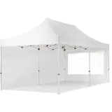 TOOLPORT Faltpavillon 3 x 6 m inkl. 2 Seitenteile Weiß