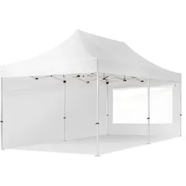 TOOLPORT Faltpavillon 3 x 6 m inkl. 2 Seitenteile Weiß