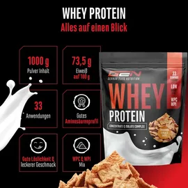 German Elite Nutrition Whey Protein Zimt Pulver 1000 g