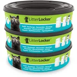 Litter Locker LitterLocker Pack de 3 RECHARGES Runde Displayschutzfolie für Katzen grün 17 x 17 x 15 cm