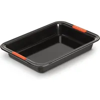 Le Creuset Lecreuset 46079330010000 Antihaft Backform, Rechteckig, Anthrazit/Orange, Backform,