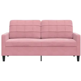 vidaXL 2-Sitzer-Sofa Rosa 140 cm Samt