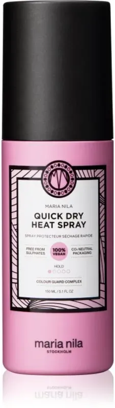 Maria Nila Style & Finish Quick Dry Heat Spray Hitzeschutzspray für Behandlungen mit Haarglätter und Lockenstab 150 ml