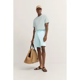 Bugatti Bermudas BUGATTI, Herren, Gr. 52, Normalgrößen, 510, mint, 98% Baumwolle, 2% Elasthan, unifarben, normal, Hosen Bermudas, im lässigen Stil