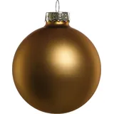 Trendline Weihnachtskugeln aus Glas Ø 5/ 5,7/ 6,7 cm gold 42 Stück