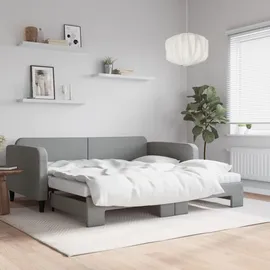 vidaXL Tagesbett 100 x 200 cm Hellgrau