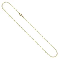 Schmuck Krone Goldkette 2,3mm Figarokette aus 333 Gelbgold, 45cm, Gold 333 goldfarben