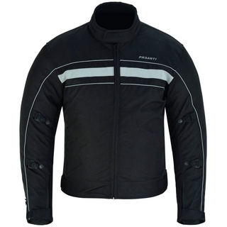 PROANTI Motorradjacke Sommer Biker Motorrad Jacke leichte Textil Motorradjacke - L
