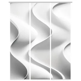 HOME WOHNIDEEN Schiebevorhang ¦ grau ¦ Synthetik ¦ Maße (cm): B: 60 H: 245