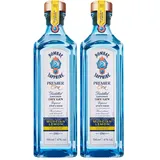 Bombay Sapphire Premier Cru London Dry Gin, Murcian Lemon, 47 Vol.-%, 70 cl / 700 ml, zu 100% per Dampfinfusion destillierte Spirituose mit handverlesenen Zitrusfrüchten (Packung mit 2)