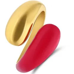 Lucardi Ring Stahl Ringe   Damen 