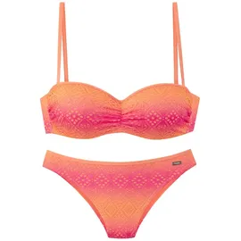 Buffalo Bügel-Bandeau-Bikini Damen Pink/Orange 38 Cup C