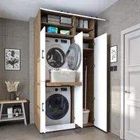 roomart Dora Waschmaschinenschrank 115 x 0 x 0 cm Weiß/Eiche