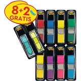 Post-it Index Mini Haftmarker farbsortiert 8x 35 Streifen + GRATIS 2x 24 Index Pfeile