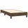 vidaXL Boxspringbett mit Matratze Dunkelbraun 100x200 cm Stoff - Braun