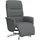 vidaXL Relaxsessel mit Fußteil Stoff 56,7 x 105 x 89,2 cm Dunkelgrau drehbar