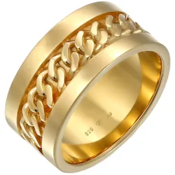 Elli Bandring Panzer Design Breit 925 Silber Ringe   Damen 