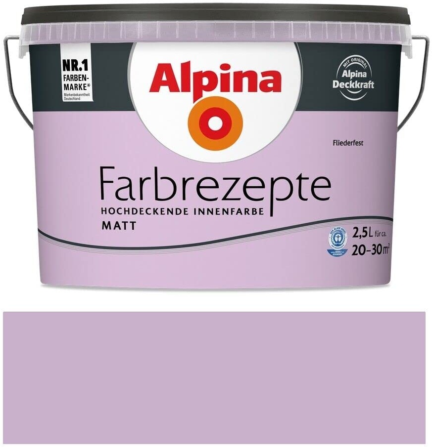 Alpina Farbrezepte Fliederfest matt 2,5 Liter