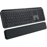 Logitech MX Keys S Plus MX Palm Rest, Graphite schwarz, LEDs weiß, Logi Bolt, USB/Bluetooth, DE (920-011567)