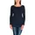 Alkato Langarm Longshirt Dunkelblau M