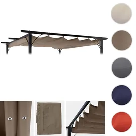 Mendler Ersatzbezug 370x300 cm 3,5 x 3,5 m Taupe-braun