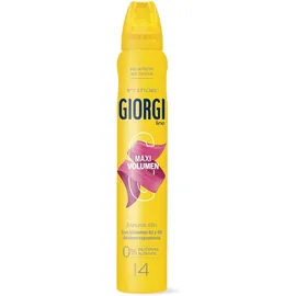 Giorgi Line - Schaum Maxi Volumen 24h, Anti-Krauss und Feuchtigkeit, 0% Alkohol und 0% Silikone, Halt 4-250 ml