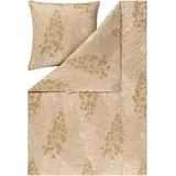 Estella Mako Interlock Jersey Bettwäsche Marie Messing 1 Bettbezug 155 x 220 cm + 1 Kissenbezug 80 x 80 cm