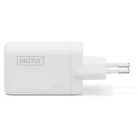 Digitus USB GaN 67W 2x USB-C 1x USB-A Weiß