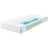 essence sleep Orthopädische Matratze 90x200 cm Härtegrad 3 - Höhe 20 cm aus 3 Schichten - Öko-Tex Rollmatratze mit 1 Memory Foam Kopfkissen - Schaumstoff Matratze produziert in Europa DAXO