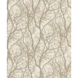 Rasch Textil Strukturtapete 0,32 m x 10 m 633245 beige/gold