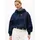 Tommy Hilfiger Kapuzensweatshirt "CLASSIC SCRIPT FLEECE HOODIE", Damen, Gr. XS (34), blau (schwarz night navy), Sweatware, Obermaterial: 77% Baumwolle, 23% Polyester, unifarben, normal, Rundhals, Sweatshirts