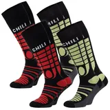 CHiLI Lifestyle Socks Chili Lifestyle Snowboard Skisocken YEON 4 Paar gepolstert warme Kniestrümpfe
