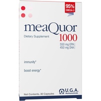 Meaquor 1000 5-Sterne-zertifiziertes IFOS-Omega-3-Nahrungsergänzungsmittel (30 Kapseln) – 1000 mg EPA und DHA pro Dosis, 95% Omega 3 – frei von Schwermetallen, kein Nachgeschmack
