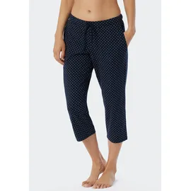 SCHIESSER Mix + Relax Schlafhose Gestreift Dunkelblau 44