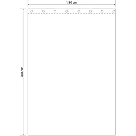 Douceur d'intérieur Duschvorhang 180 x 200 cm weiß