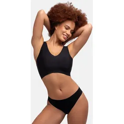 Bralette DORINA, Damen, Gr. L, N-Gr, schwarz, Obermaterial: 85% Polyamid, 15% Elasthan, unifarben, Basic, bequem, BHs, mit nahtlosem Designkonzept