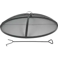 Relaxdays Feuerschale Ø 90 cm Schwarz