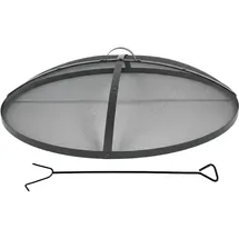 Relaxdays Feuerschale Ø 90 cm Schwarz