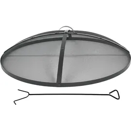 Relaxdays Feuerschale Ø 90 cm Schwarz