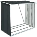 vidaXL Brennholzlager Verzinkter Stahl 163 x 83 x 154 cm Anthrazit