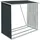 vidaXL Brennholzlager Verzinkter Stahl 163 x 83 x 154 cm Anthrazit