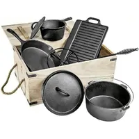 Childhome Dutch Oven Set 9-tlg. Gusseisen schwarz