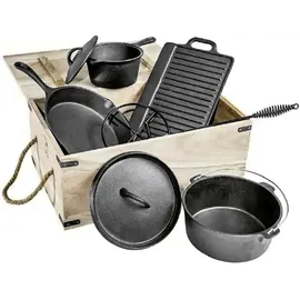 Childhome Dutch Oven Set 9-tlg. Gusseisen schwarz