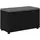 vidaXL Flurbank mit Kissen mit Regal 80 x 38 x 46 cm Schwarz