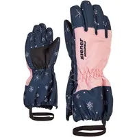 Ziener Kinder LEVIO Ski-Fäustling/Wintersport | wasserdicht atmungsaktiv, snowcrystal print,