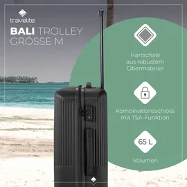 Travelite Bali 4-Rollen Cabin 67 cm / 65 l schwarz