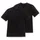 SCHIESSER T-Shirt 2er Pack - 1/2 Arm, Unterhemd, V-Ausschnitt, Schwarz