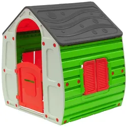 Chipolino Kinderspielhaus Magical, Tür und Fenster zum Öffnen, Briefschlitz grau