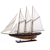Aubaho Modellschiff Atlantic Segelschiff Segelyacht Yacht Schiff 71cm kein
